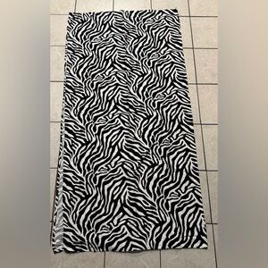 Target Home Shower Curtain 100% Cotton Zebra Safari Stripe Print Size 72x72